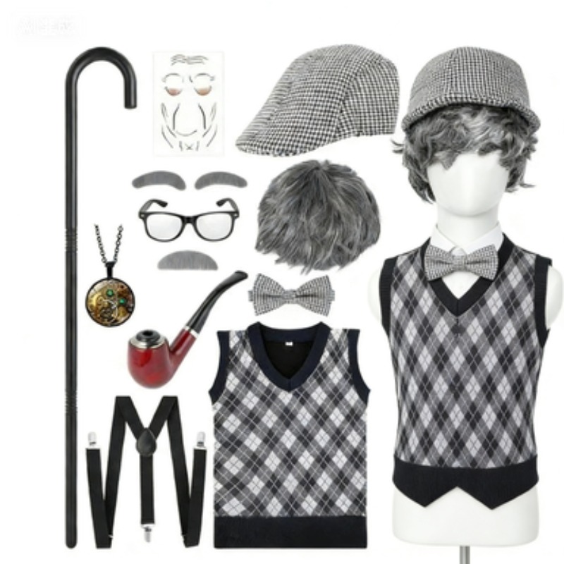 Men'S Accessories In The 1920S - ชุดอุปกรณ์แต่งกายเทศกาลฮาโลวีน ชุดคุณปู่ 100 วันของชีวิตนักเรียน ชุดคุณปู่ยุค 1920