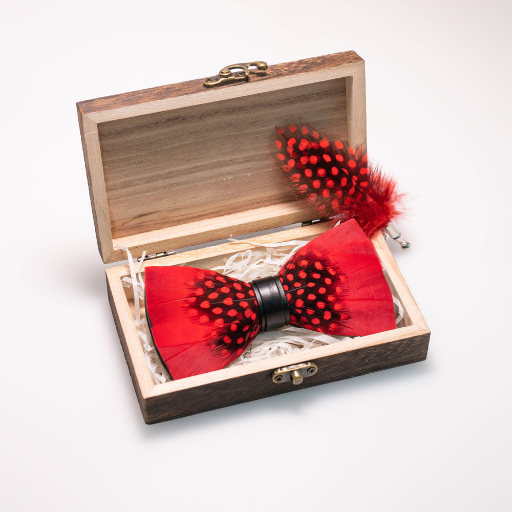 EASTEPIC Handmade Feather Bow  - Neck Tie Set Box บทวิจารณ์และราคา