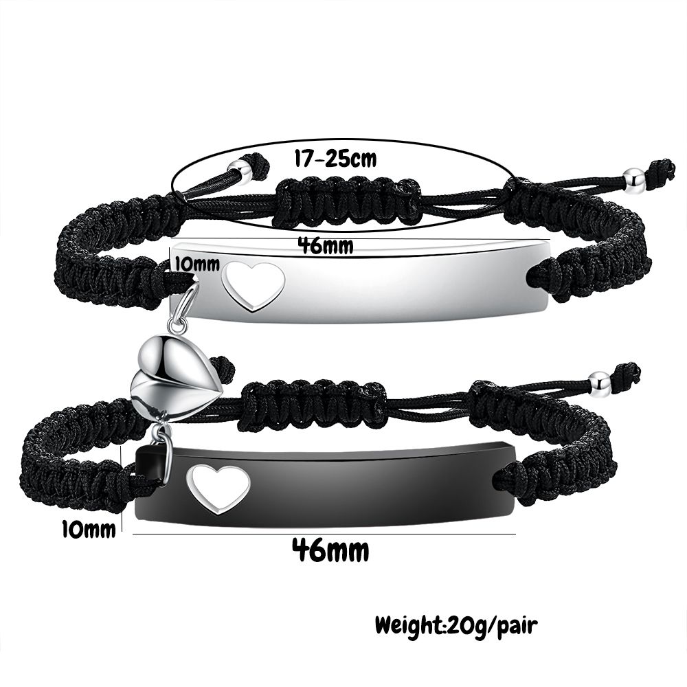 สแตนเลสสตีลคู่สร้อยข้อมือชุดสี - Men Accessories All บทวิจารณ์และราคา